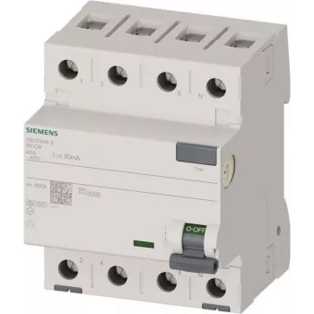 Siemens 5SV33443 SENTRON Interruttore differenziale RCCB 4 poli 40A 30mA tipo A 400V