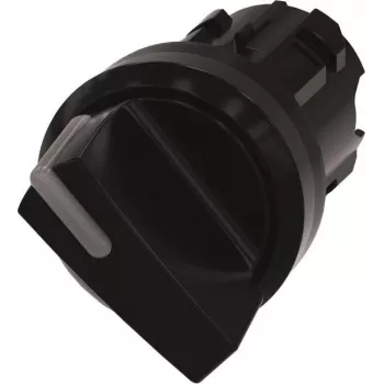 Siemens 3SU1002-2BF10-0AA0 Selettore, 22 mm, rotondo, plastica, nero, 2 posizioni, a ritenuta, illuminabile, IP66/IP67/IP69/IP69K