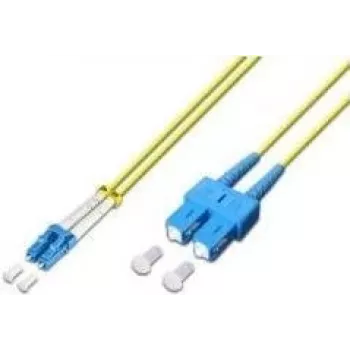 Lightwin LDP-09 Cavo patch fibra ottica LC-SC 5.0 duplex monomodale, LC a SC, 5 m, giallo, LSZH
