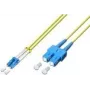 Lightwin LDP-09 Cavo patch fibra ottica LC-SC 5.0 duplex monomodale, LC a SC, 5 m, giallo, LSZH