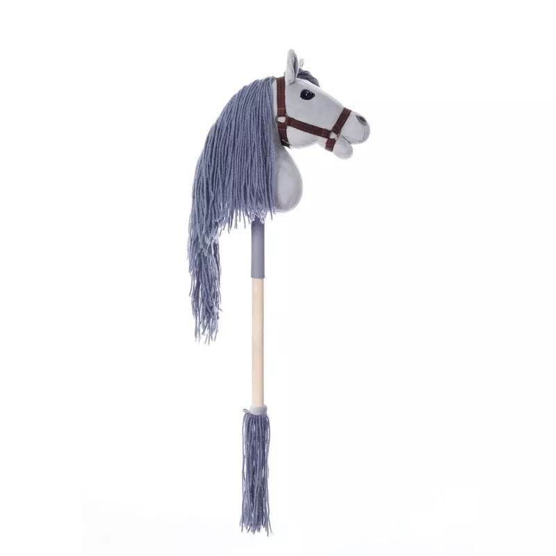 TOOTINY HOPPIHORSE cavallo di peluche su bastone A4, grigio