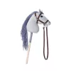 TOOTINY HOPPIHORSE cavallo di peluche su bastone A4, grigio
