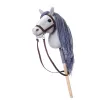 TOOTINY HOPPIHORSE cavallo di peluche su bastone A4, grigio
