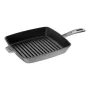 ZWILLING Staub Padella quadrata per griglia in ghisa 26 cm grigio grafite