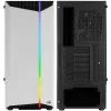 Aerocool Bionic V1 Midi-Tower, RGB, vetro temperato - nero/bianco