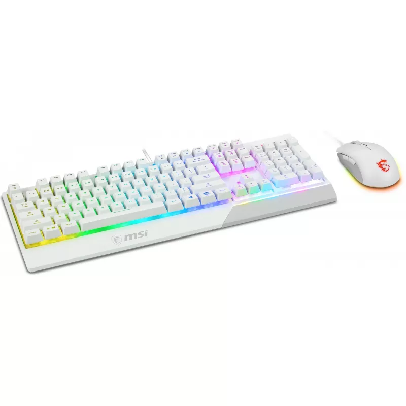 MSI Vigor GK30 Combo White set tastiera e mouse da gaming (layout DE)