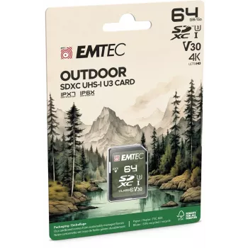 EMTEC SDXC 64GB UHS-I U3 V30 scheda di memoria Outdoor