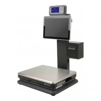 OLYMPIA WK1 sistema di pesatura POS - display touch 10,1 pollici, Android 11, conforme TSE, nero (944001003)