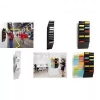 DURABLE FLEXIBOXX 12 A4 verticale sistema espositore per brochure, trasparente, 700x1000x100 mm