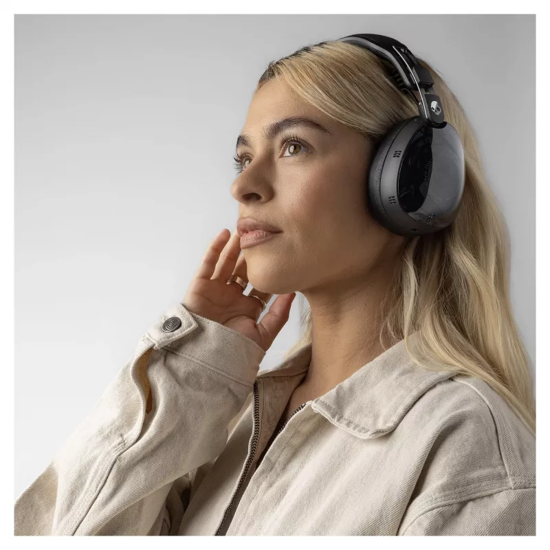 Skullcandy Aviator 900 ANC TWS cuffie over-ear wireless con cancellazione attiva del rumore, nero