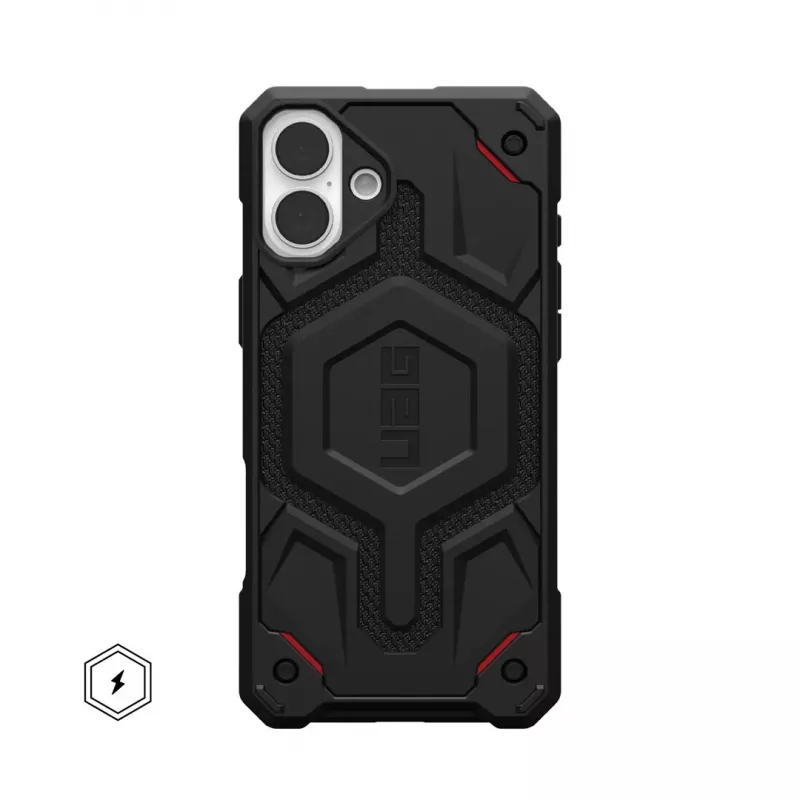 UAG Monarch Pro Kevlar Custodia per cellulare per Apple iPhone 16 Plus, 6,7 pollici, Nero