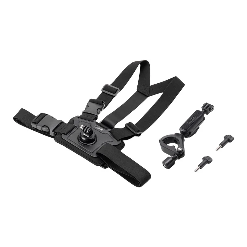 DJI Osmo Action Bike Accessory Kit - supporto manubrio e petto per Osmo Action 3, Action 2, Osmo Action