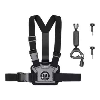 DJI Osmo Action Bike Accessory Kit - supporto manubrio e petto per Osmo Action 3, Action 2, Osmo Action