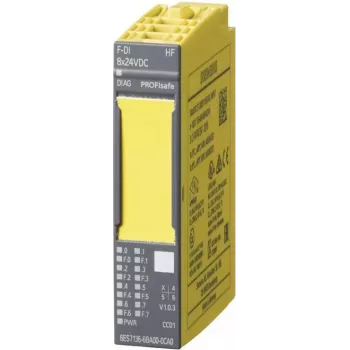 SIEMENS 6ES7136-6BA01-0CA0 SIMATIC DP modulo di ingresso digitale fail-safe per ET 200SP, 8 ingressi, 24 V DC, SIL 3, PL E, HF