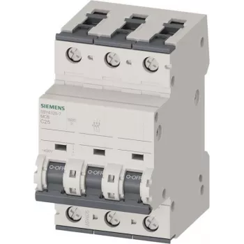 SIEMENS SENTRON 5SY4 interruttore magnetotermico 25A 3 poli C 6kA 5SY4325-7