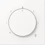 JUNG LS1749BFWWM placca per termostato, bianco alpino, design LS 990