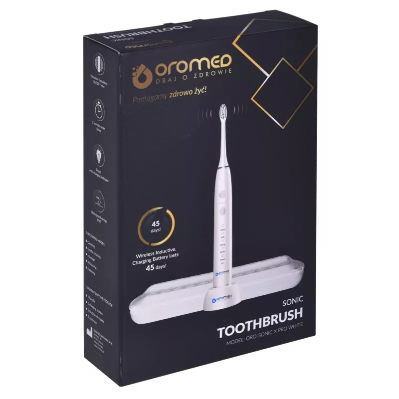oromed ORO-SONIC X PRO WHITE spazzolino elettrico sonico