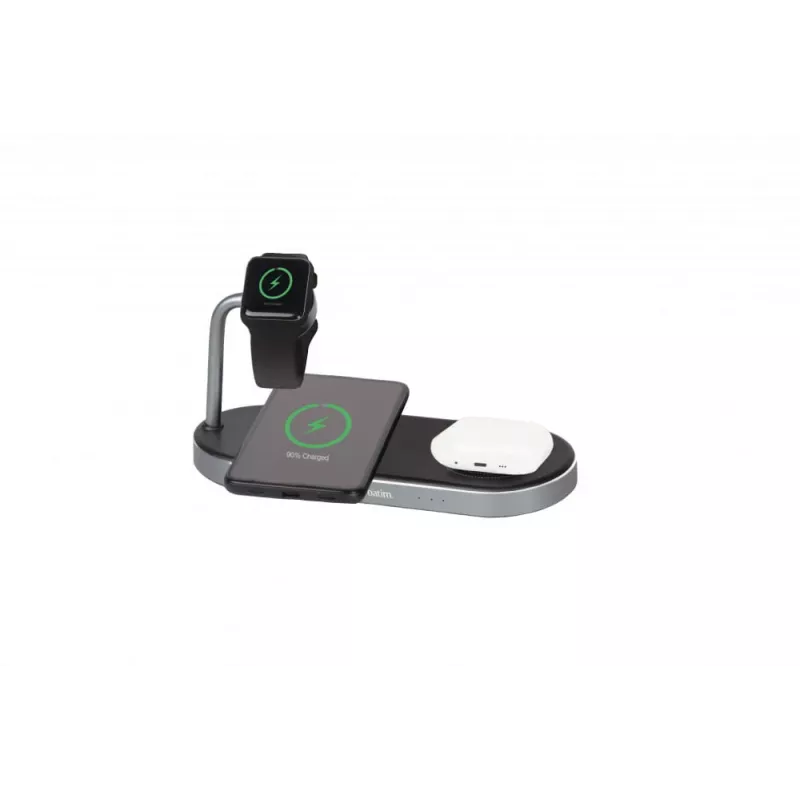 Verbatim stazione di ricarica wireless 3-in-1 con alimentatore AC - nero
