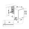 Whirlpool W7IHT40T lavastoviglie da incasso, 15 coperti, 8 programmi, 6th Sense, terzo cestello, apertura automatica della porta