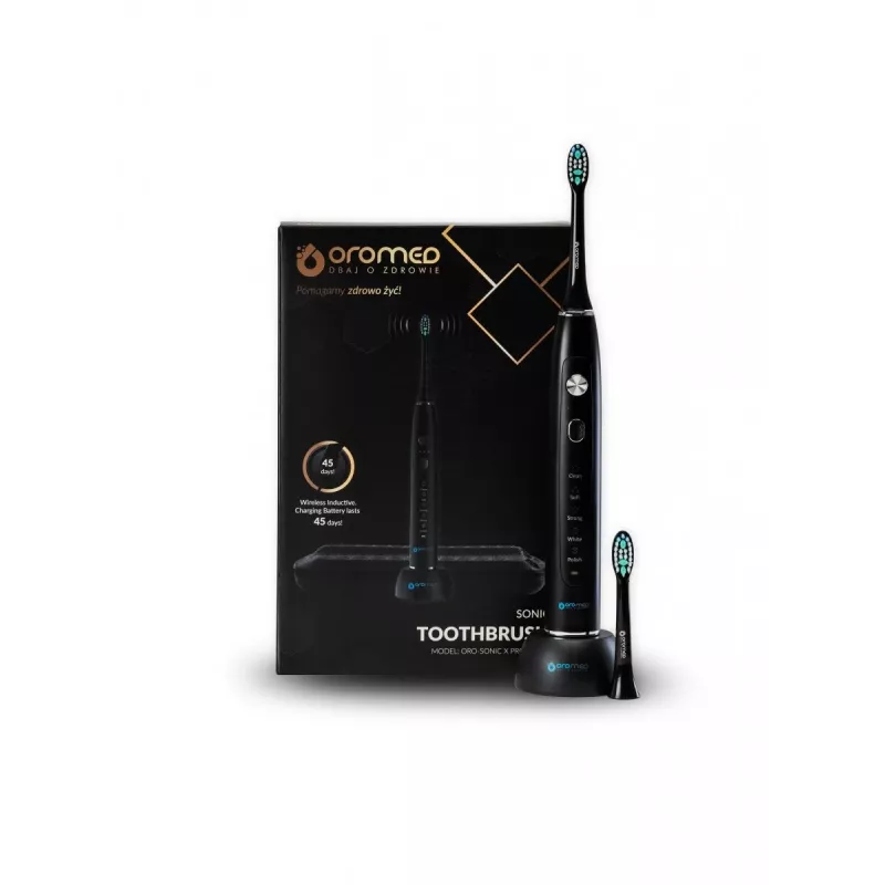 oromed ORO-SONIC X PRO BLACK spazzolino elettrico sonico