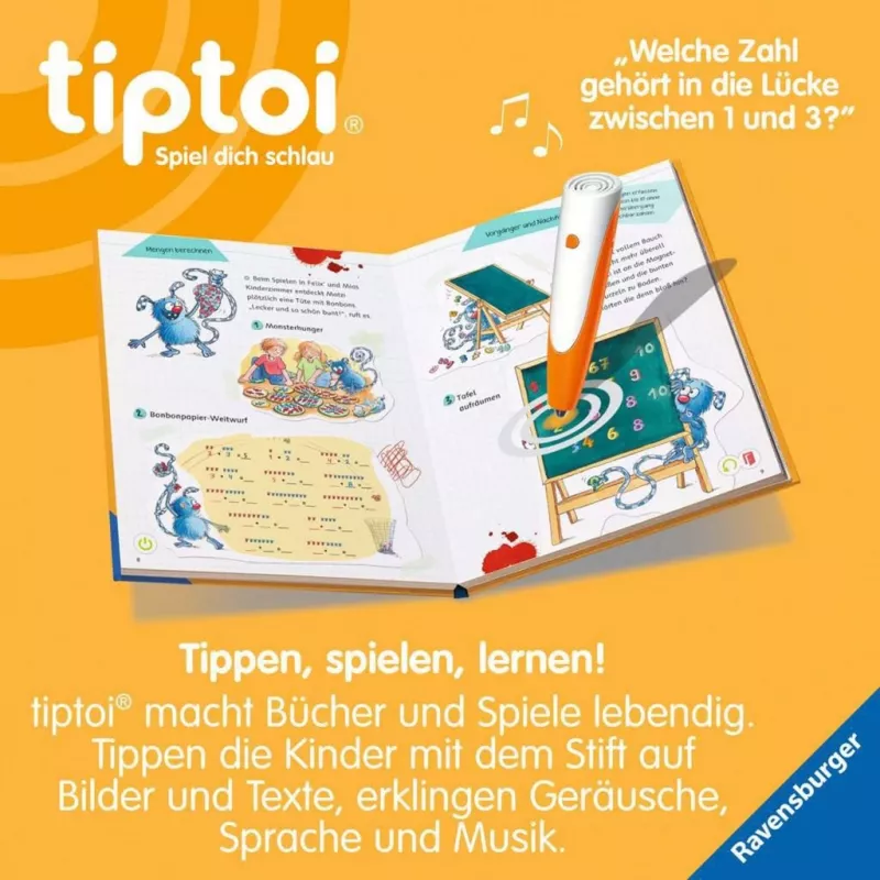 RAVENSBURGER tiptoi Impara con me! Matematica 1ª classe libro interattivo