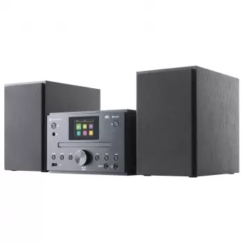 GoGEN MSC472BTDAB Micro Hi-Fi System con Bluetooth, DAB+, lettore CD, 20 W RMS, nero