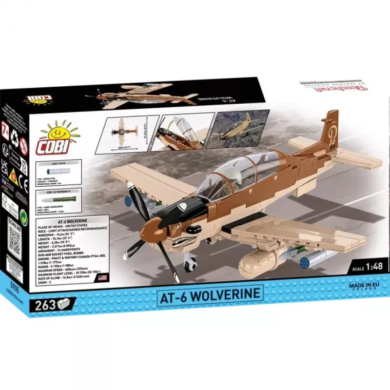 COBI KLOCKI Blocks AT-6 Wolverine set di costruzioni da 263 pezzi