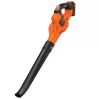 Black & Decker GWC1820PCB-XJ 18V PowerCommand Boost soffiatore per foglie a batteria 209 km/h nero arancione
