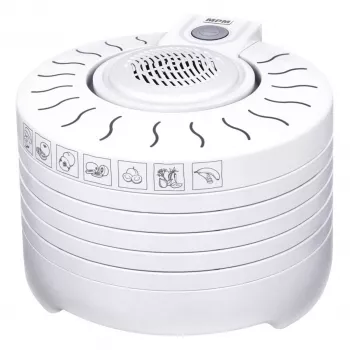 MPM MSG-01 Essiccatore per funghi e frutta 250W 5 vassoi bianco