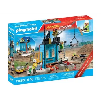 Playmobil Action Heroes 71650 Set da gioco cantiere