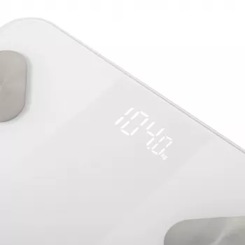 Adler Bilancia da bagno smart AD 8186 bianca – Bluetooth 4.2, analisi composizione corporea, portata 180 kg, vetro temperato
