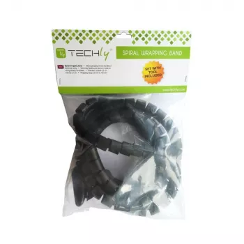 Techly gestione cavi 2,5 m, nero