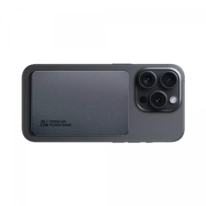 USAMS Power Bank 5000mAh 20W PD MagSafe wireless grigio