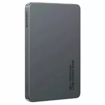 USAMS Power Bank 5000mAh 20W PD MagSafe wireless grigio
