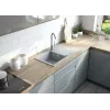 DEANTE Rubinetto da cucina grigio grafite miscelatore monocomando ottone bocca a U orientabile