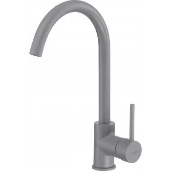 DEANTE Rubinetto da cucina grigio grafite miscelatore monocomando ottone bocca a U orientabile