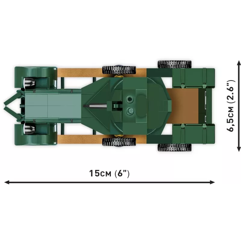COBI 2988 Rolls-Royce Armoured Car 1920 Pattern Mk I set di mattoncini