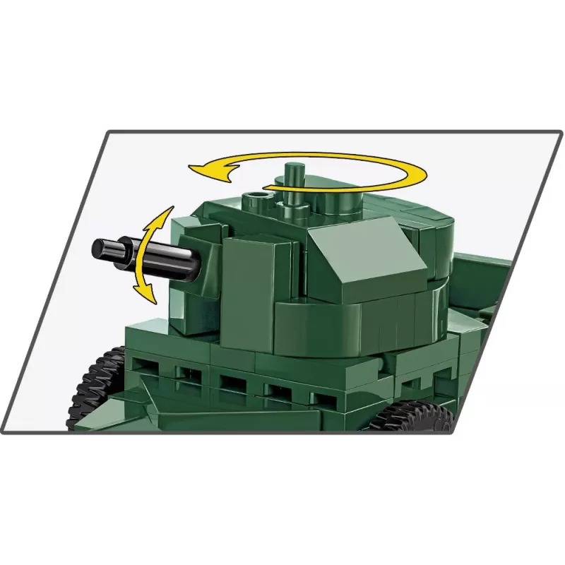 COBI 2988 Rolls-Royce Armoured Car 1920 Pattern Mk I set di mattoncini