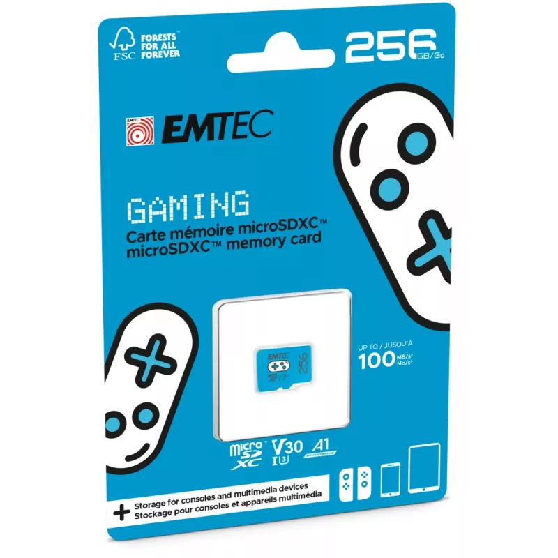 EMTEC Gaming microSDXC 256 GB UHS-I U3 V30 A1 scheda di memoria