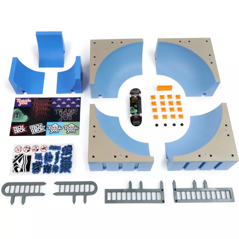 SPINMASTER Tech Deck Mega Bowl Fingerboard Skatepark set di gioco