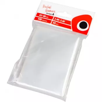 PEGASUS Clear Card Sleeves: Standard A (63x88 mm) = CCG, trasparente, confezione da 55