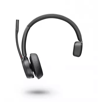 Poly Voyager 4300 UC Series 4310 per Microsoft Teams - cuffia wireless Bluetooth on-ear con microfono con cancellazione del rumore - nero