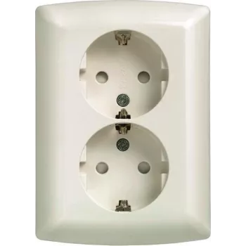 Siemens presa doppia Schuko 10/16A 250V 5UB2211 - accessorio per alimentazione elettrica