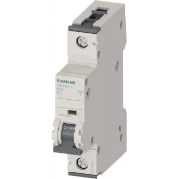 Siemens 5SY4103-7 MCB 3A curva C 1 polo 10kA