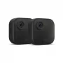 Amazon Blink Outdoor 4 sistema di telecamere di sicurezza smart wireless (2 telecamere + Sync Module Core) - 1080p HD, visione notturna a infrarossi, audio bidirezionale, resistente alle intemperie, nero