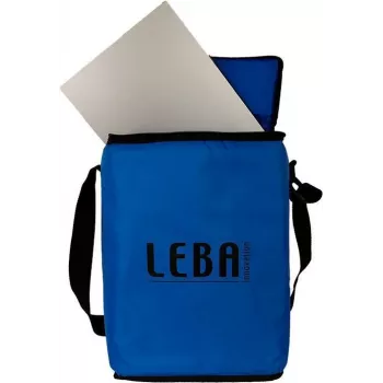 LEBA NoteBag Large 5 Borsa per notebook con ricarica - blu