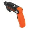 Black & Decker BDCSFL20C-QW 3,6V avvitatore a batteria con torcia, nero/arancione