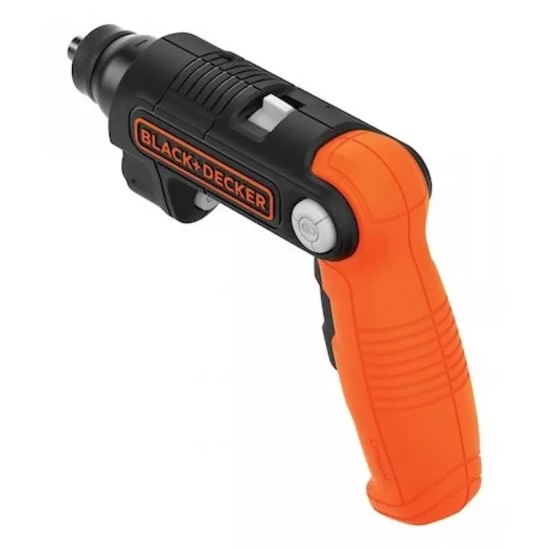 Black & Decker BDCSFL20C-QW 3,6V avvitatore a batteria con torcia, nero/arancione