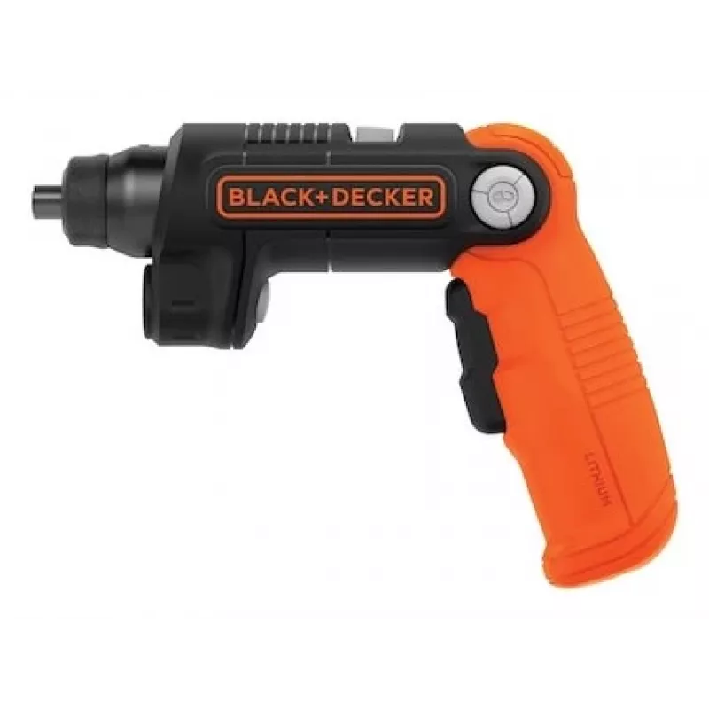 Black & Decker BDCSFL20C-QW 3,6V avvitatore a batteria con torcia, nero/arancione