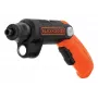 Black & Decker BDCSFL20C-QW 3,6V avvitatore a batteria con torcia, nero/arancione